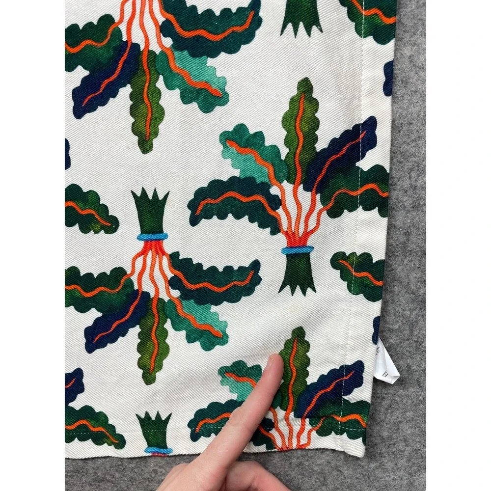 La DoubleJ Apron Green Orange White One Size Floral DoubleJ Read